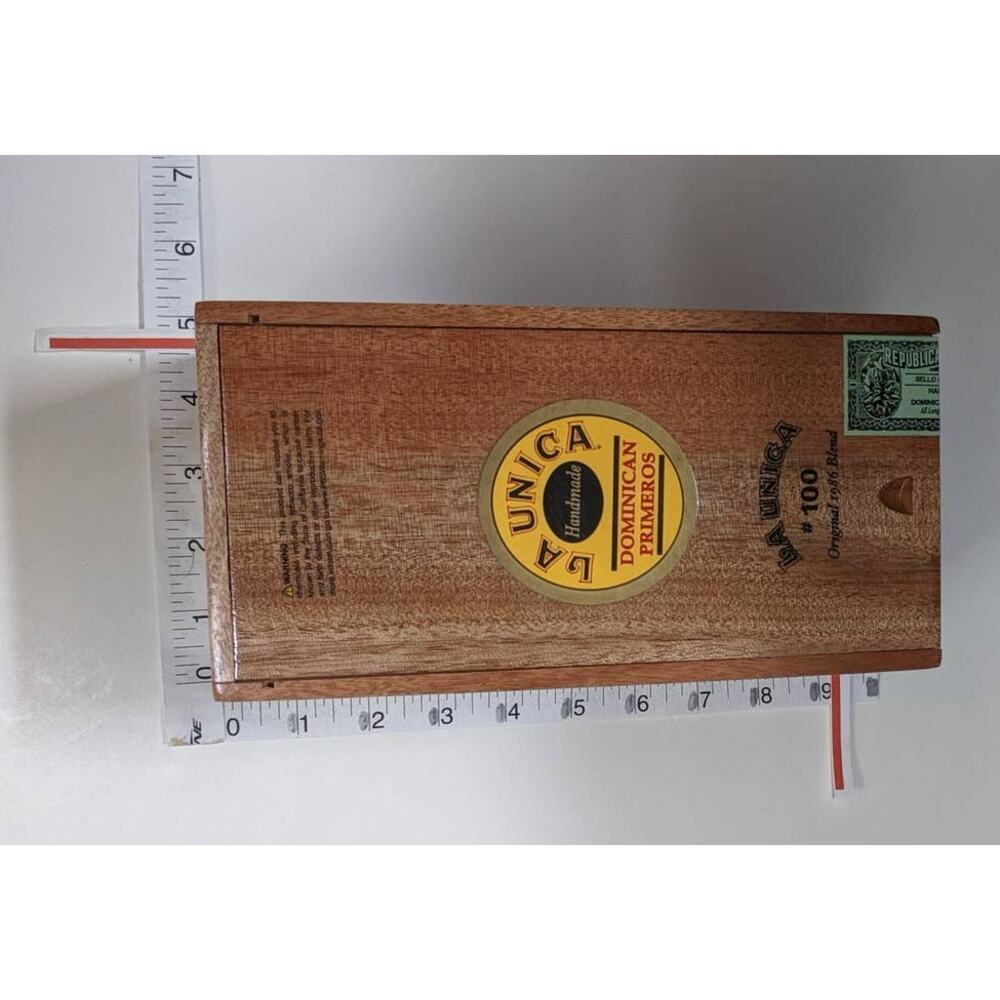 Empty Cigar box for Crafts Storage Purse Making Guitars Juggling Trinkets Herb